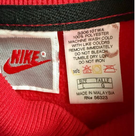 Vintage 90s Nike Golf Red Fleece Vest Men’s XL Payless Celebrity Classic - Picture 6 of 7